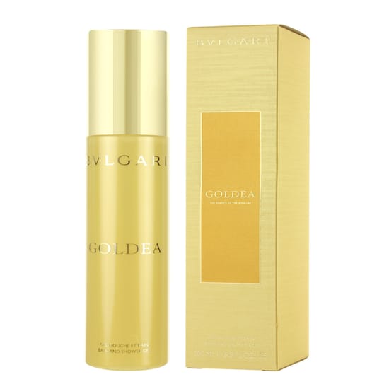Close-up of Bvlgari Goldea Perfumed Shower Gel Bottle