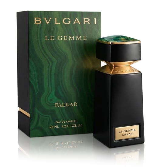 Sophisticated bottle of Bvlgari Le Gemme Falkar EDP