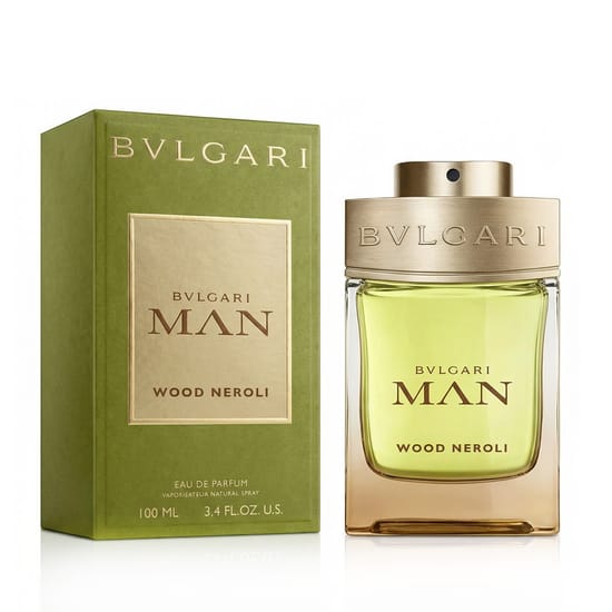 Оригинальная упаковка Bvlgari Man Wood Neroli EDP Флакон Bvlgari Man Wood Neroli EDP крупным планом