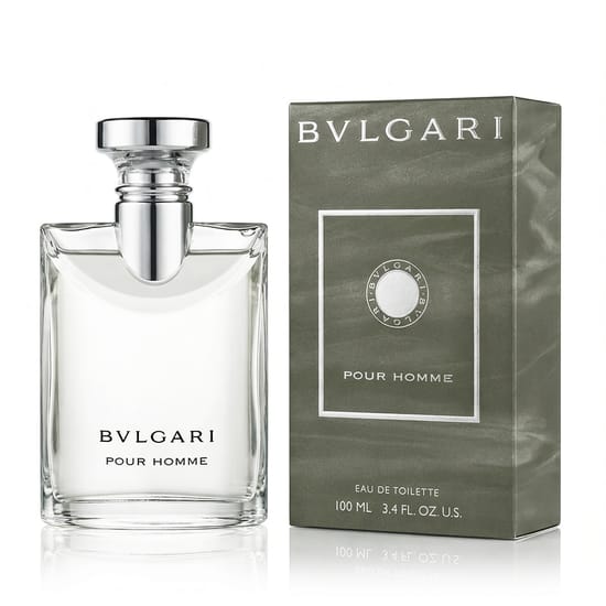 Bvlgari Pour Homme EDT pudel, minimalistliku ja selge disainiga