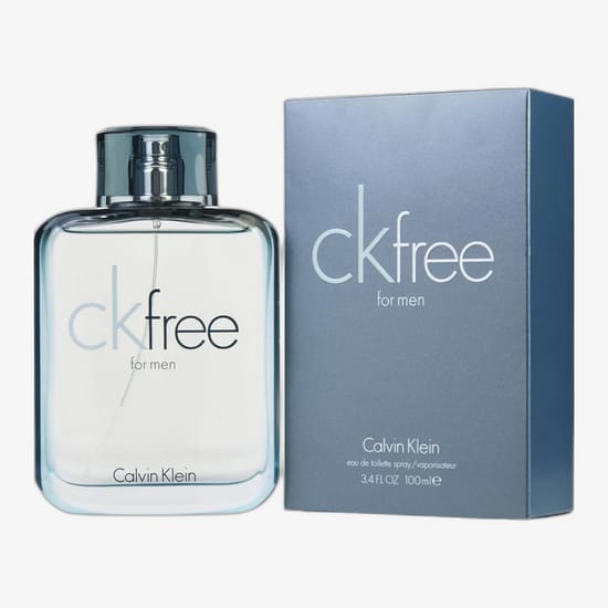 Bottle of Calvin Klein CK Free EDT with a unique design