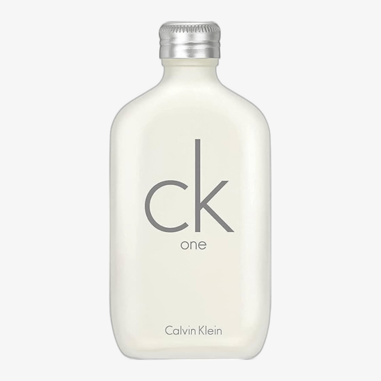 Calvin klein ck one eau de toilette bottle close-up