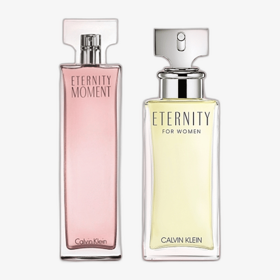 Calvin Klein Eternity Moment EDP original presentation Refined bottle of Calvin Klein Eternity Moment EDP exuding a romantic, floral character