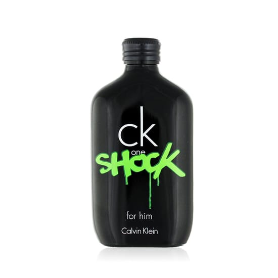 Calvin Klein CK One Shock For Him EDT - product bottle image Calvin Klein CK One Shock For Him EDT - bottle image with packaging