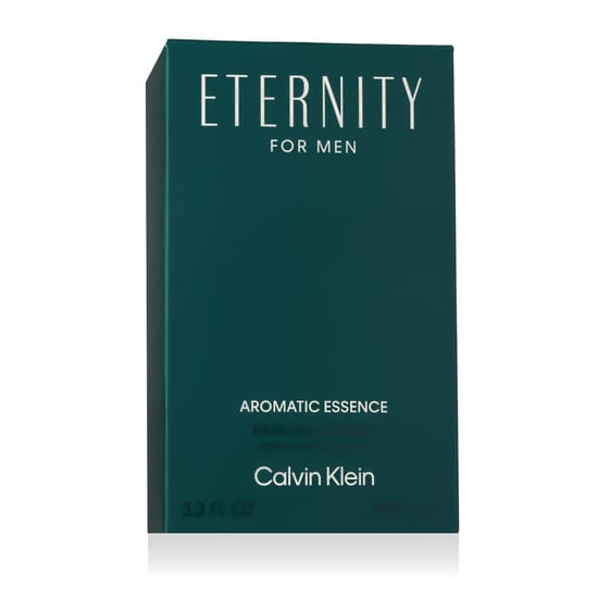 Calvin Klein Eternity Aromatic Essence for Men – Intense Parfum Modern Packaging Refined bottle of Calvin Klein Eternity Aromatic Essence for Men Parfum Intense displaying minimalist elegance