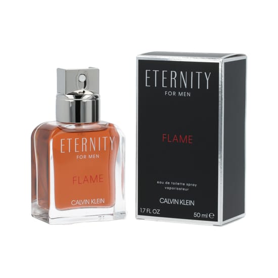 Флакон Calvin Klein Eternity for Men Flame EDT — унисекс-аромат с нотами свежести и древесного тепла
