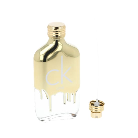Bottle of Calvin Klein Ck One Gold EDT up close