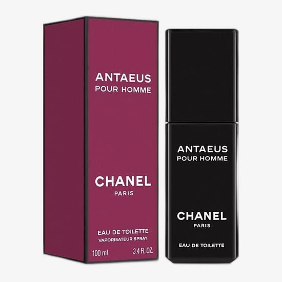 Original packaging of Chanel Antaeus EDT perfume Elegant bottle of Chanel Antaeus EDT close-up