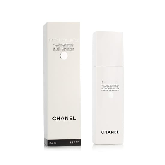 Chanel body excellence intense hydrating milk bottle close-up