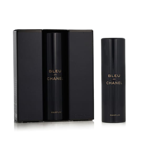 Chanel Bleu de Chanel Parfum kaasaskantav pihusti 20 ml ja täitepakendid