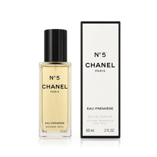 Elegant refillable Chanel No 5 Eau De Parfum bottle