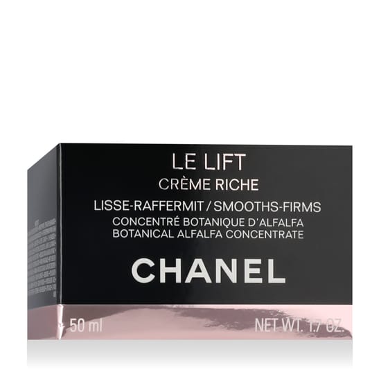 Bottle of Chanel Le Lift Crème Riche moisturizing cream