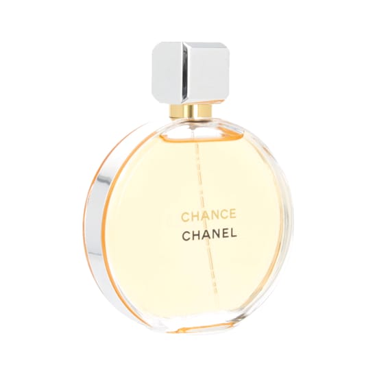 Chanel Chance EDP pudel minimalistliku disainiga lähiplaanis