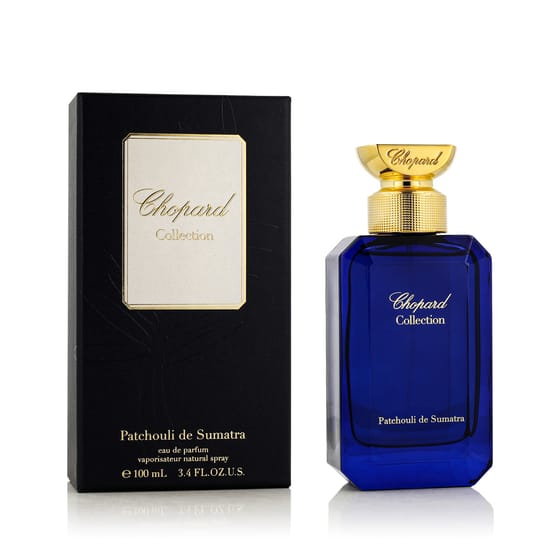 Elegant bottle of Chopard Patchouli de Sumatra Eau de Parfum