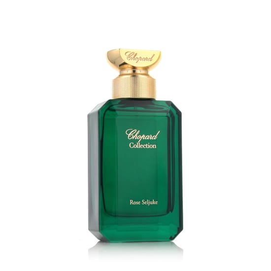 Close-up of Chopard Rose Sejluke EDP bottle