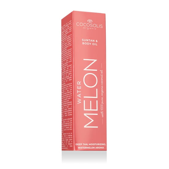 Бутылка масла для тела COCOSOLIS Watermelon Sutan, крупный план