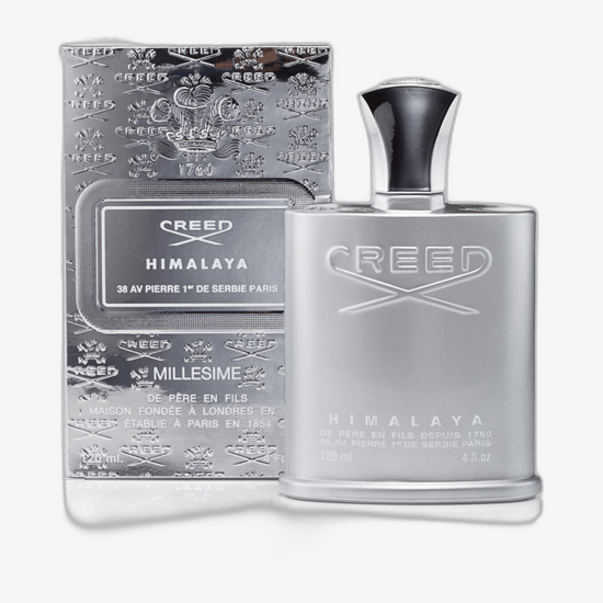 Bottle of Creed Himalaya EDP showcasing its elegant design