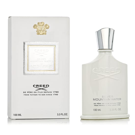 Bottle of Creed Silver Mountain Water EDP close-up