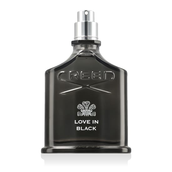 Close-up of Creed Love in Black EDP bottle