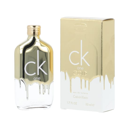 Bottle of Calvin Klein Ck One Gold EDT up close