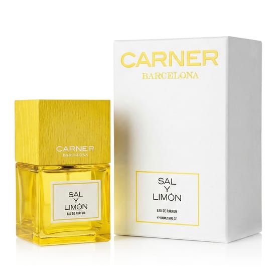 Close-up of Carner Barcelona Sal Y Limon bottle