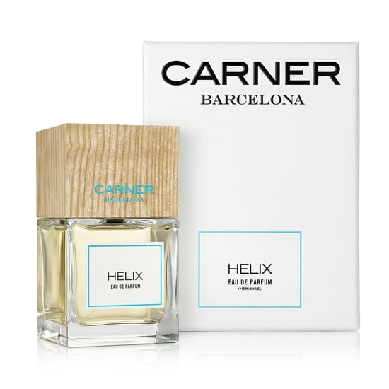 Carner Barcelona Helix EDP parfüümi pudel lähivaatlusel