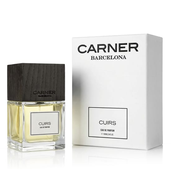 Elegant bottle of Carner Barcelona Cuirs EDP close-up