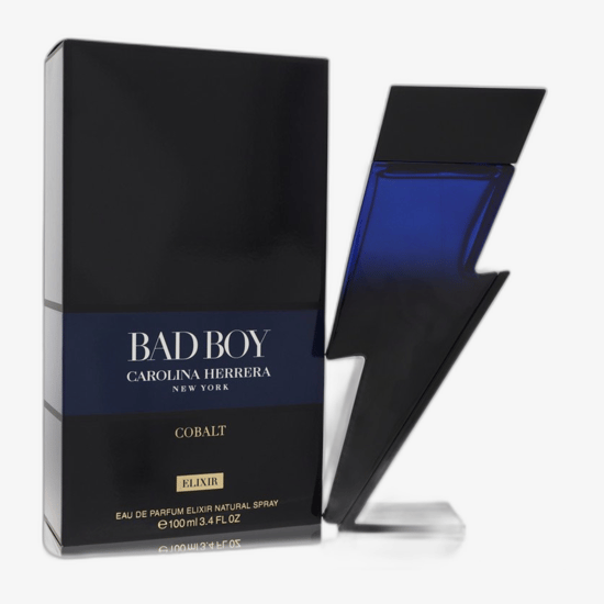 Элегантный флакон Carolina Herrera Bad Boy Cobalt Elixir