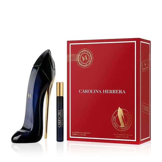 Carolina Herrera Good Girl EDP collection with large and mini bottles