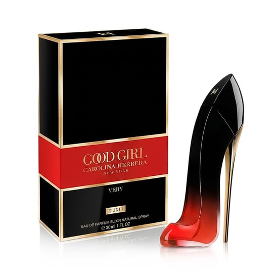 Elegant bottle of Carolina Herrera Very Good Girl Elixir EDP