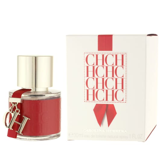 Бутылка Carolina Herrera CH EDT вблизи