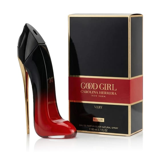 Elegant bottle of Carolina Herrera Very Good Girl Elixir EDP