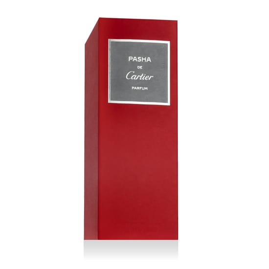 Cartier Pasha de Cartier Parfum – pudeli detailne pilt Cartier Pasha de Cartier Parfum – parfüümi elegantne pudel