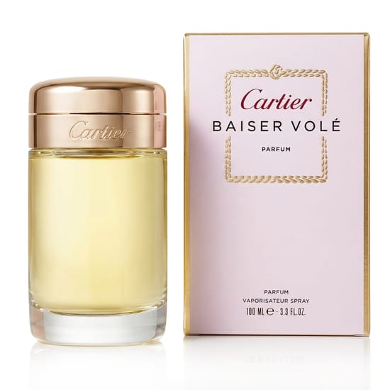 Cartier Baiser Volé Parfum pudeli detail lähedalt
