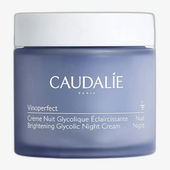 Caudalie vinoperfect dark spot correcting glycolic night cream in a jar