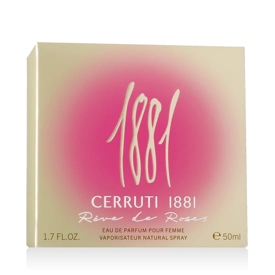 Bottle of Cerruti 1881 Rêve De Roses EDP up close