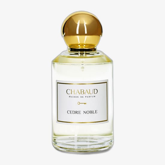Close-up of Chabaud Cedre Noble EDP bottle