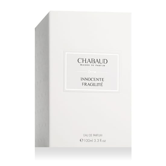 Original packaging of Chabaud Innocente Fragilité EDP Bottle of Chabaud Innocente Fragilité EDP close-up