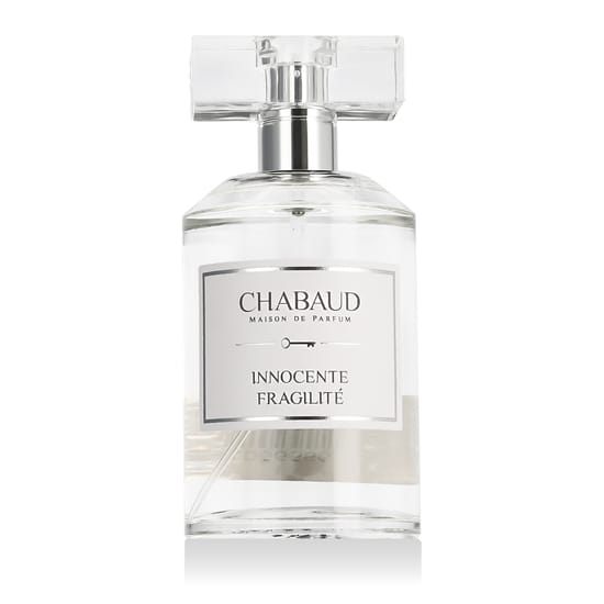 Original packaging of Chabaud Innocente Fragilité EDP Bottle of Chabaud Innocente Fragilité EDP close-up