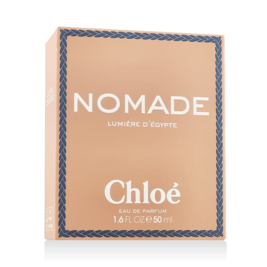 Бутылка парфюма Chloé Nomade Lumiere D'Egypte вблизи