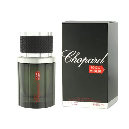 Close-up of Chopard 1000 Miglia EDT bottle