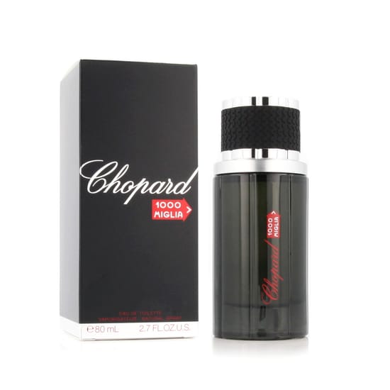 Close-up of Chopard 1000 Miglia EDT bottle
