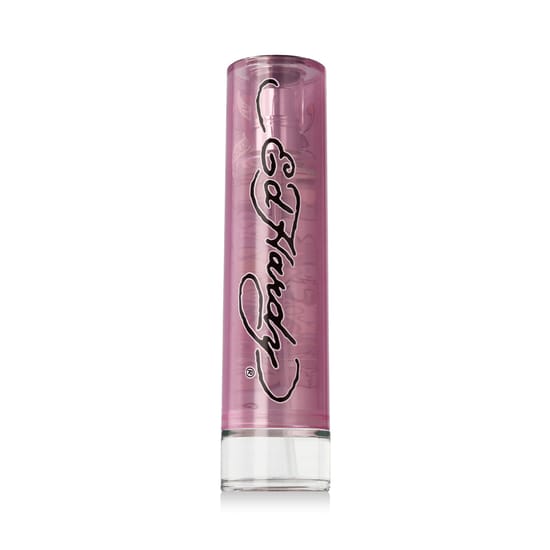 Close-up of Christian Audigier Ed Hardy Femme EDP bottle