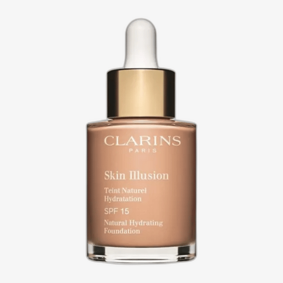 Бутылочка тонального крема Clarins Skin Illusion Natural Hydrating Foundation SPF 15