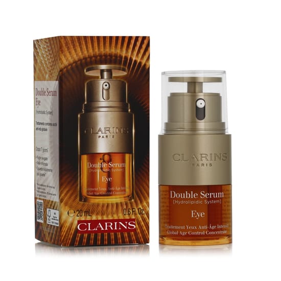 Бутылочка clarins double serum eye для ухода за кожей вокруг глаз