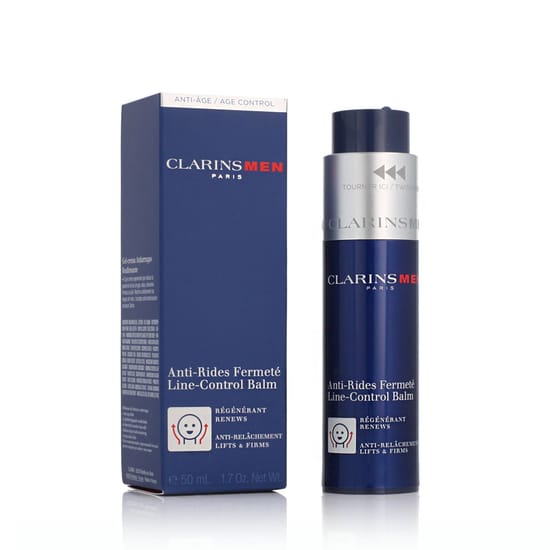 Упаковка бальзама Clarins Men Line-Control крупным планом