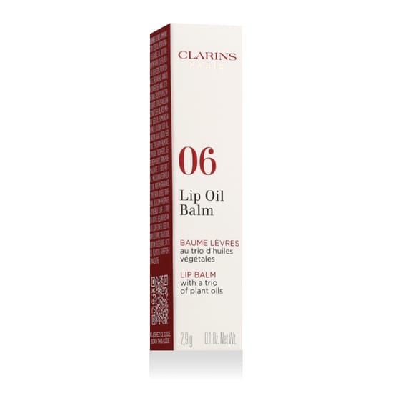 Clarins Lip Oil Balm (06 Fig) in packaging