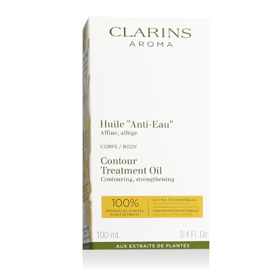 Clarins Aroma Contour kehahooldusõli pudel lähedalt