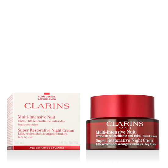 Close-up of Clarins multi-intensive super restorative night cream