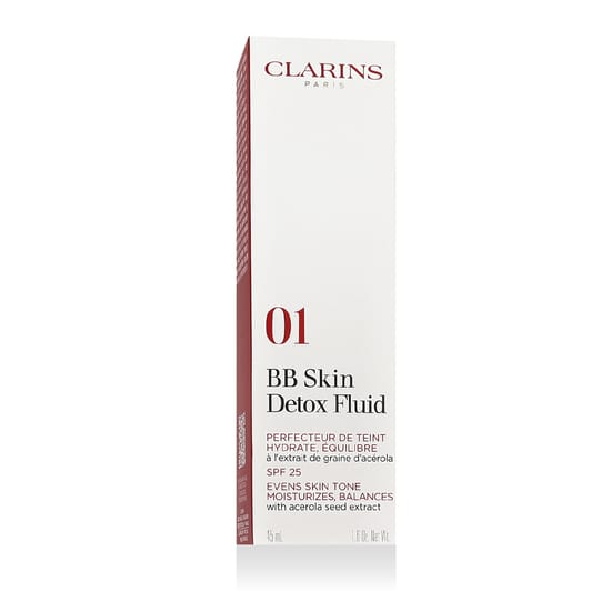 Флакон Clarins BB Skin Detox Fluid (01 Light) крупным планом